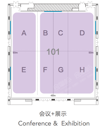 广州越秀国际会议中心101大宴会厅场地尺寸图31